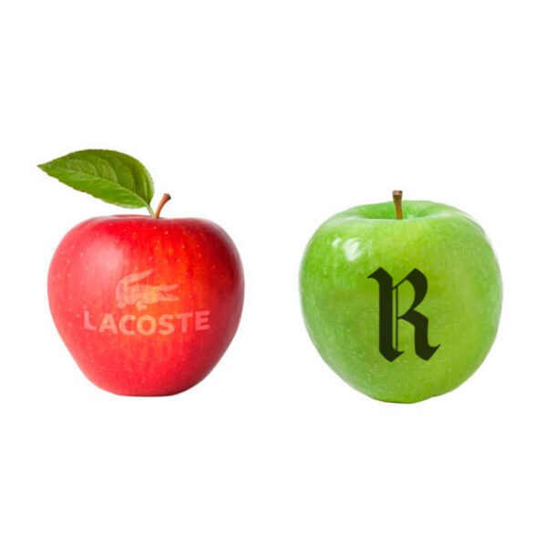 Manzana fresca personalizada