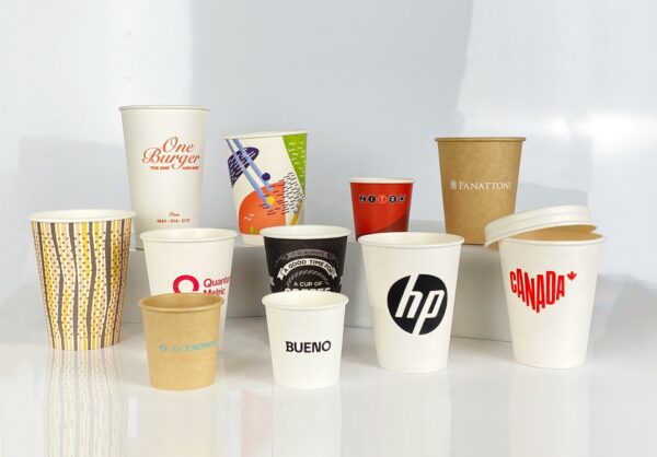 Vaso de cartón ecológico personalizado