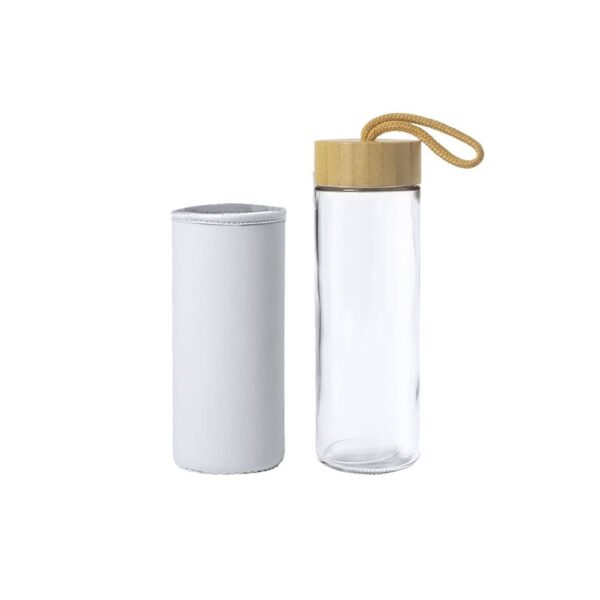 Bottiglia da 530 ml in vetro con tappo in bambù ZEN 53.