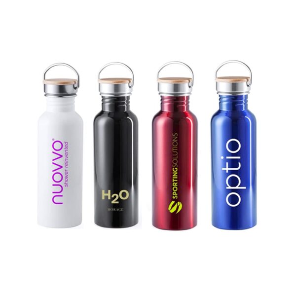 Bottiglia da 800 ml in metallo stile lattiera retró MILKY.