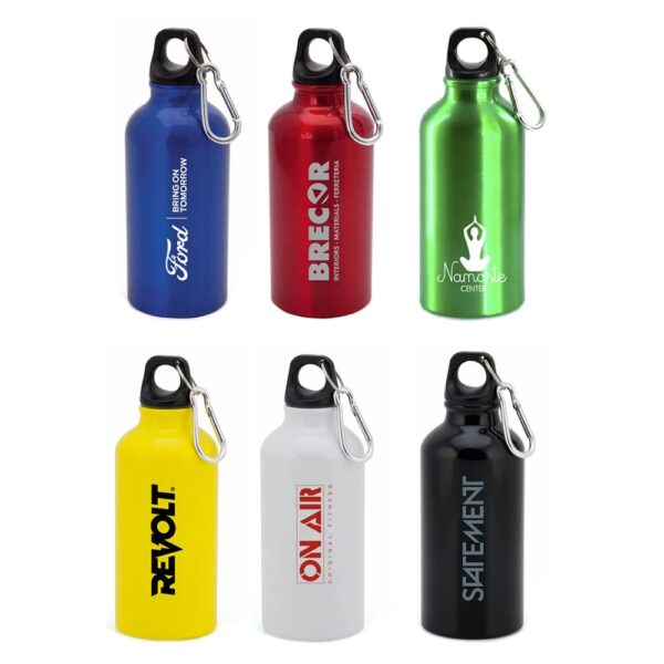 Bidón de 400 ml de metal en colores surtidos MENTO.
