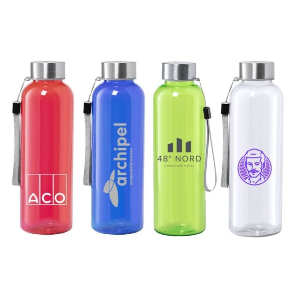 Bidón colores de 600 ml en rPET, PET reciclado LILI.