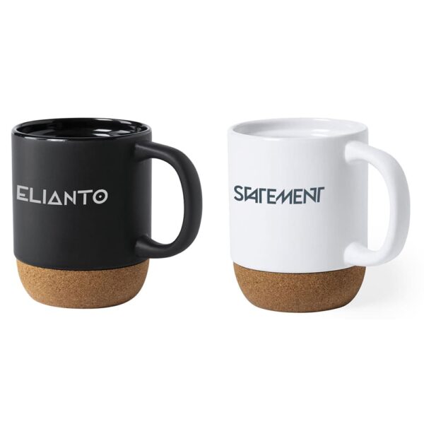 Mug en céramique colorée avec base en liège BUBUP, 420ml