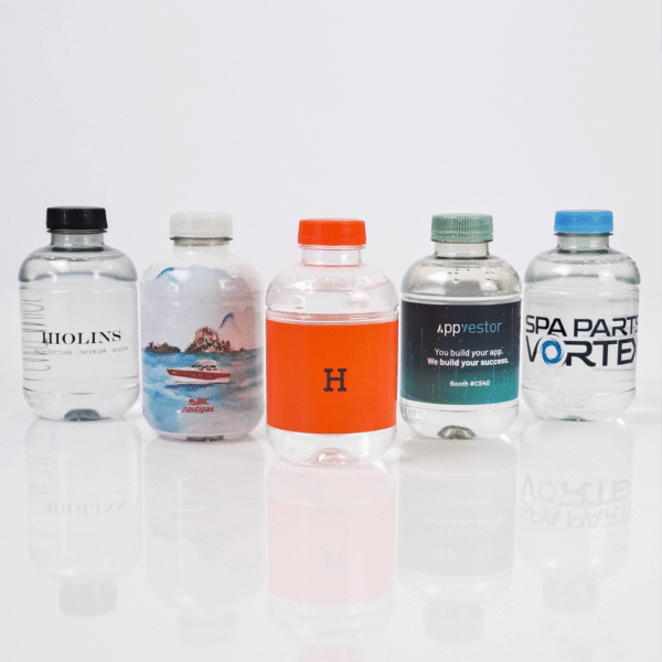 Botella de agua personalizada rPET reciclado 25cl o 50cl