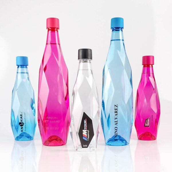 Botella de agua de plástico de colores personalizada Healsi.