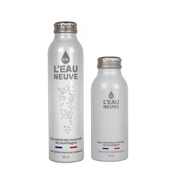 Botella de agua de aluminio personalizada de 330ml o 500ml.