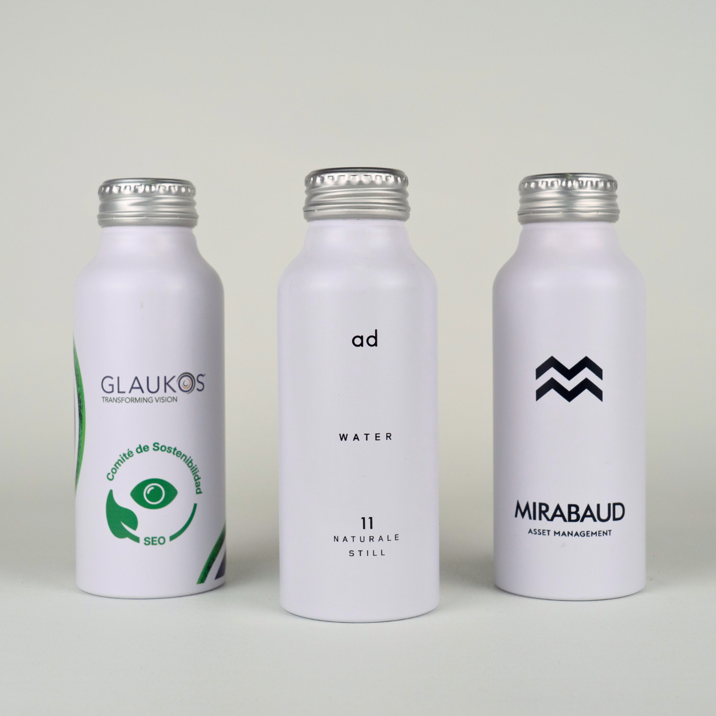 Botellas reutilizables de aluminio