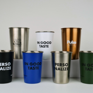 Vasos de aluminio reutilizables