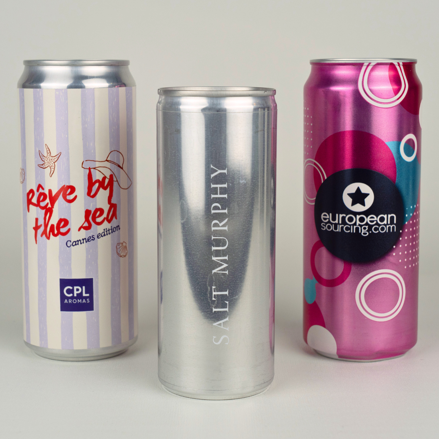 Lata de agua personalizada de 250 ml con gas o con un ligero toque de gas