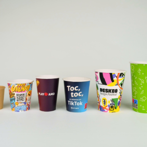 Vasos de cartón PE personalizados