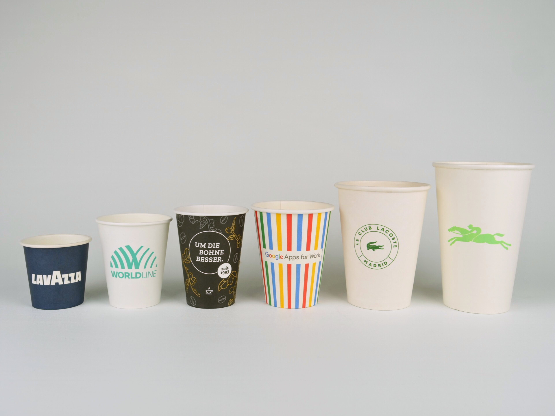 Vasos de cartón ecológicos