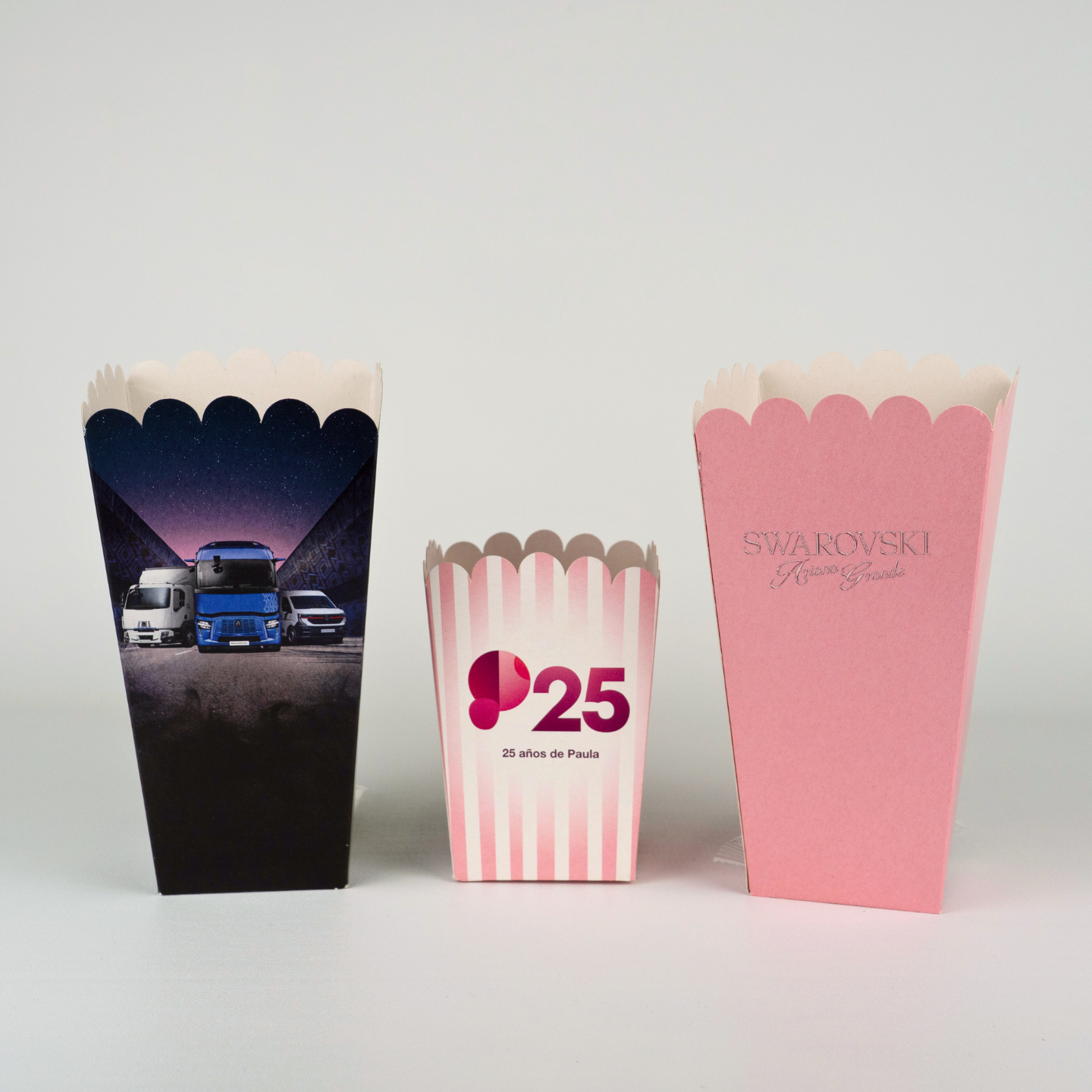 Vasos de palomitas automontables