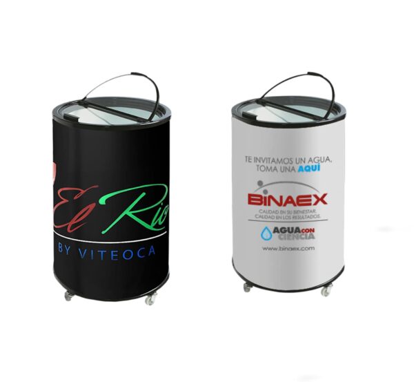 Party cooler. Alquiler de nevera con forma de lata 45l o 85l