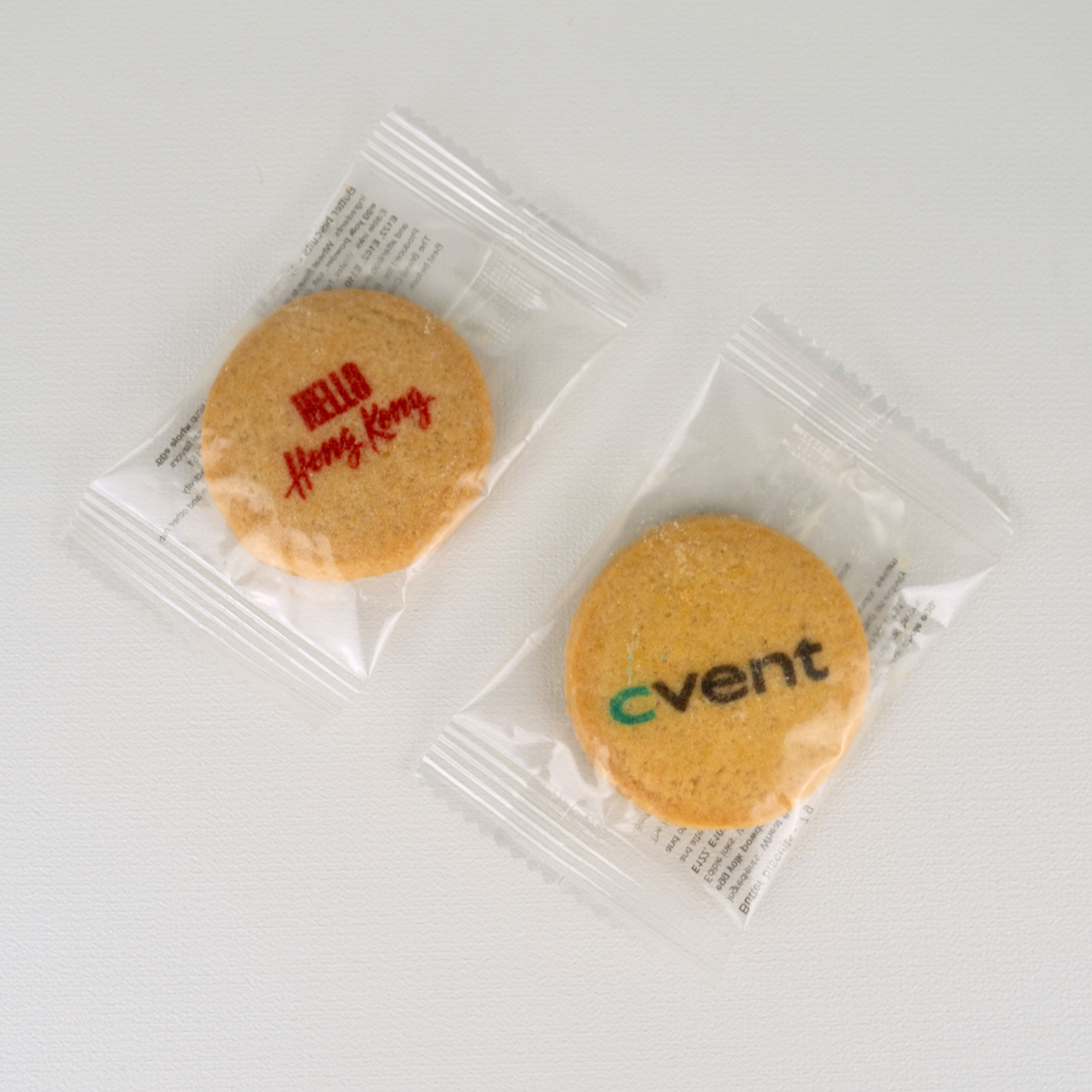 Galleta personalizada impresa de 4,5 cm, embolsada