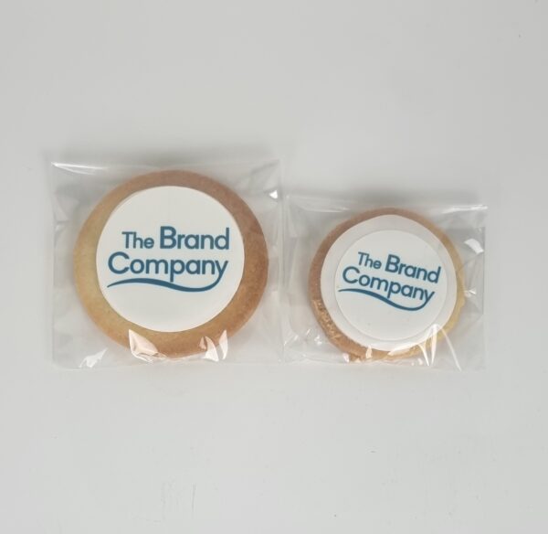 Galleta De-Luxe.  Personalizada con papel de azúcar. Embolsado individual