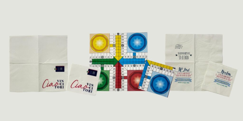 Servilletas personalizadas en cuatricomía