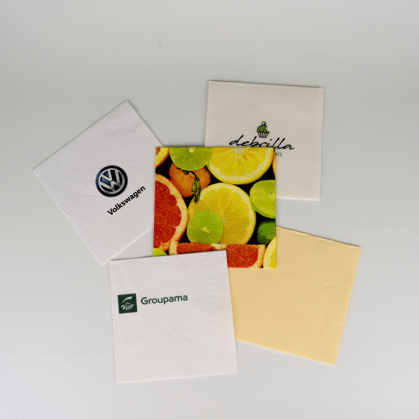 Servilleta cóctel personalizada en cuatricomía